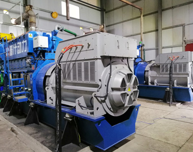 豐都甘泰沼氣發(fā)電項(xiàng)目配德科2臺(tái)850KW/10.5KV6極高壓發(fā)電機(jī)